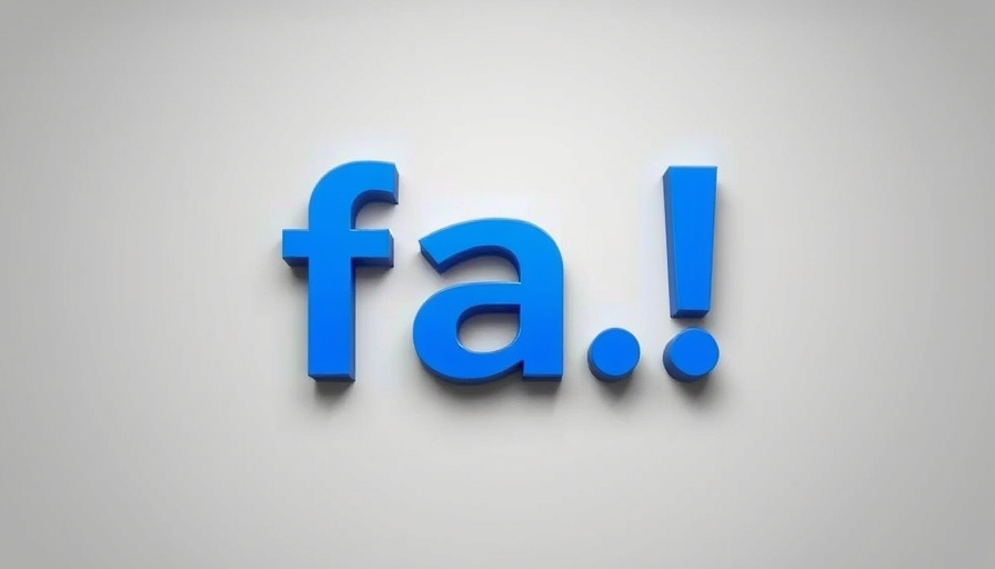 Bold blue 'fa!' on a plain background.