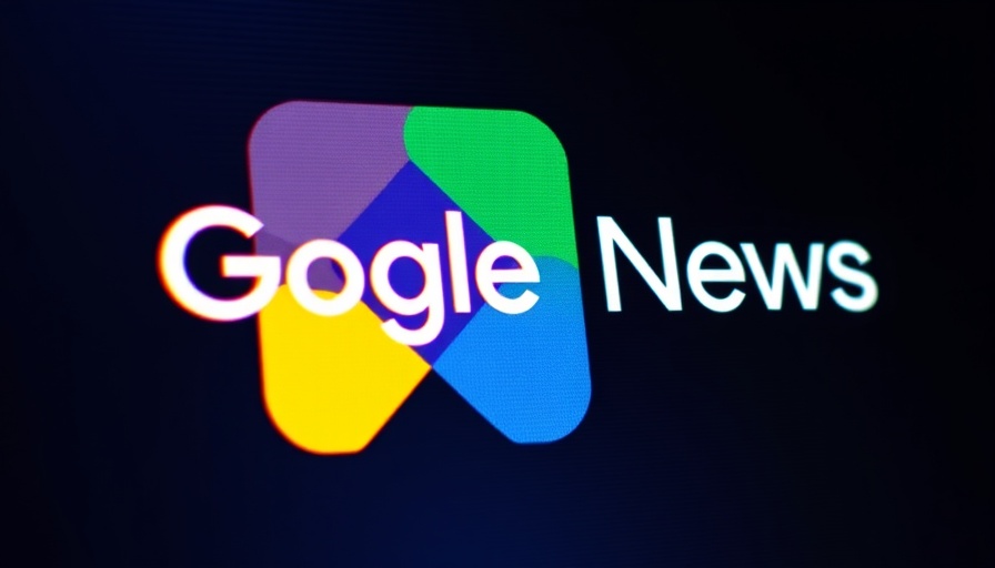 Google News logo with colorful overlapping shapes, minimalistic design.