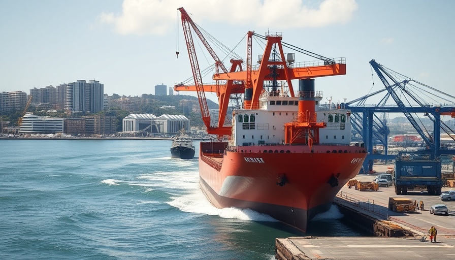 San Diego Maritime Clean Air Strategy at bustling port with crane