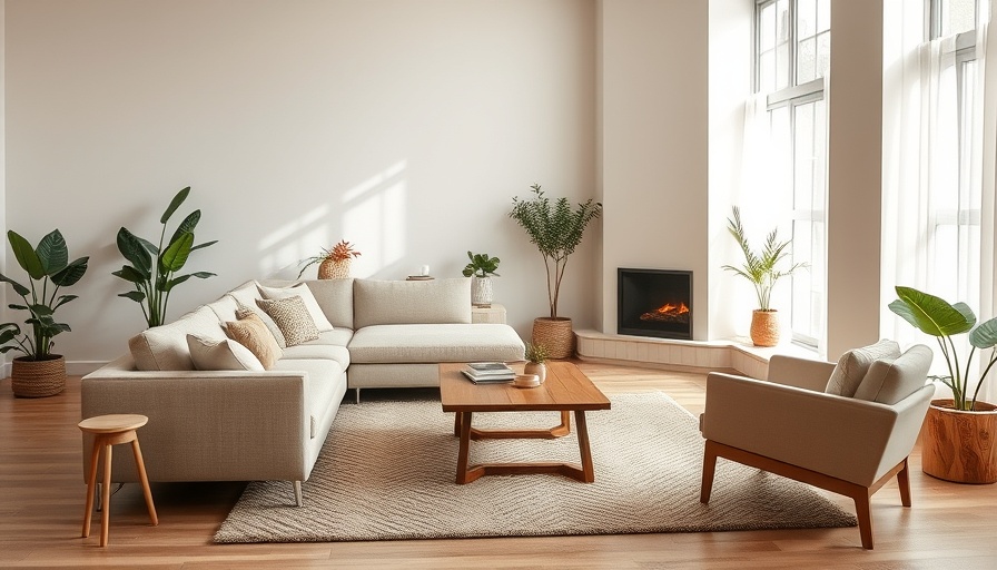Cozy living room with beige sofa and fireplace, highlighting common mistakes when selling your home.