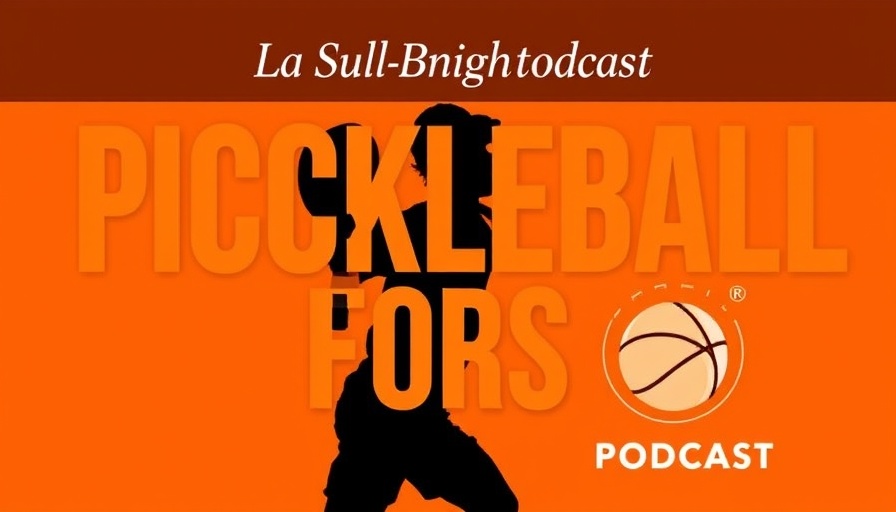 Pickleball Fire podcast cover with pickleball theme.