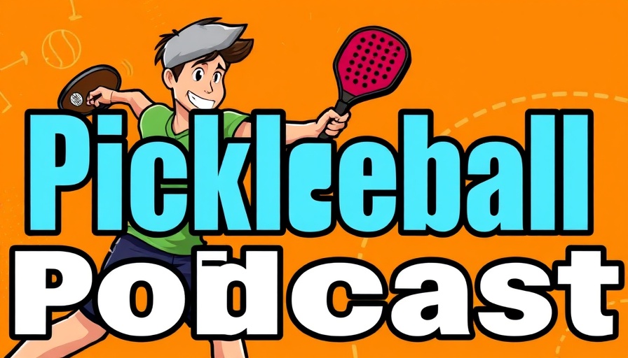 Pickleball Fire Podcast cover with player silhouette and logo.