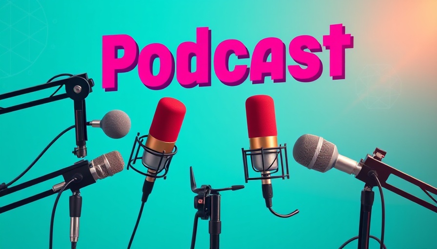 Central Split Pickleball Recap podcast poster with microphone and hosts.