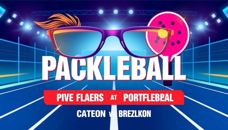 Pickleball podcast cover with safety glasses theme, hosts' images.