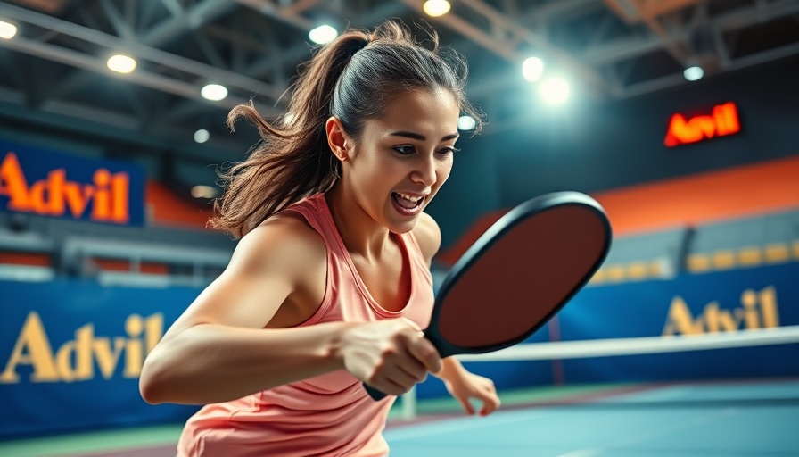 Advil Major League Pickleball partnership announcement with player.