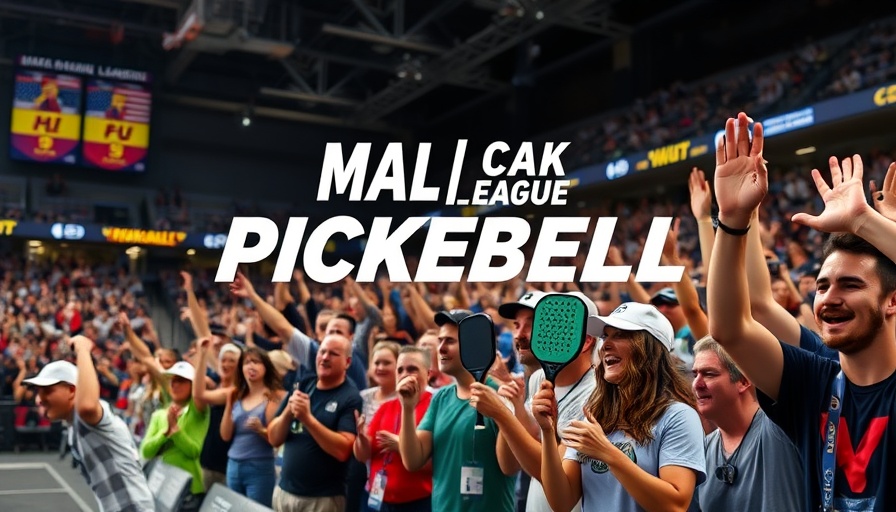 Major League Pickleball local distribution agreement with excited fans.