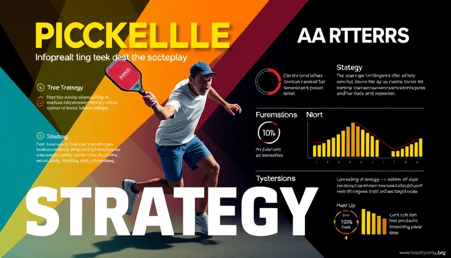 Dynamic pickleball infographic on strategy.