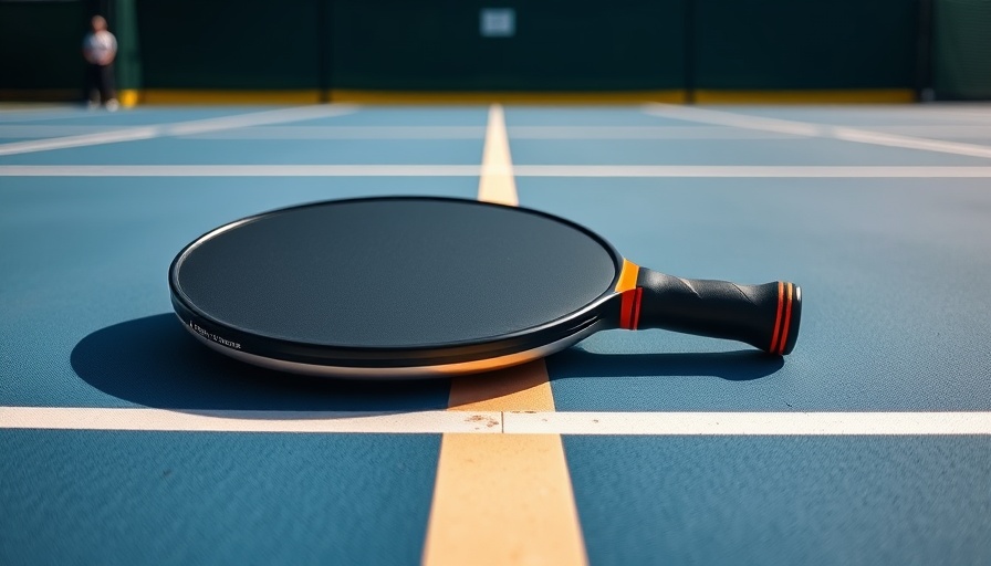 Body Helix Flik F1 foam paddle on pickleball court
