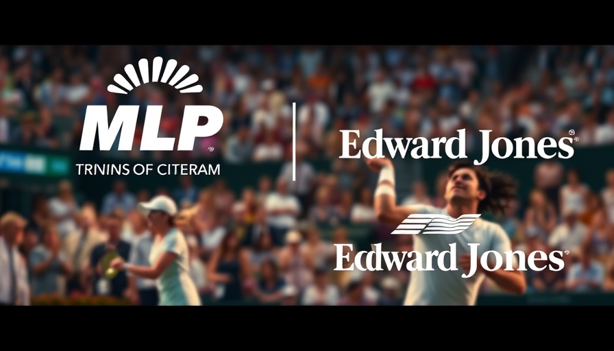 MLP Edward Jones Sponsorship 2025 event logos on tennis court.
