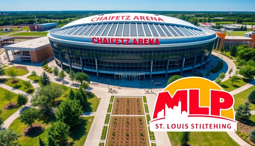 Chaifetz Arena with MLP St. Louis logo prominently displayed.