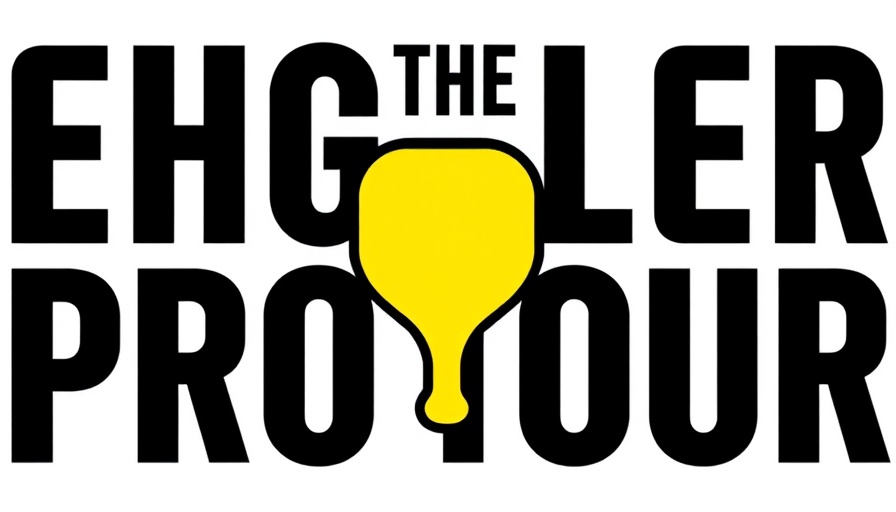 Senior Pro Tour logo with yellow pickleball icon.