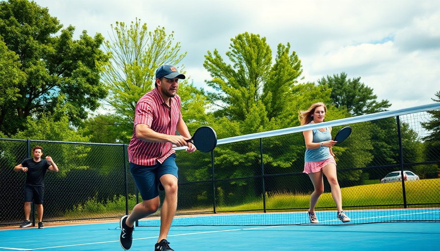Why people don’t like pickleball: group playing on sunny court