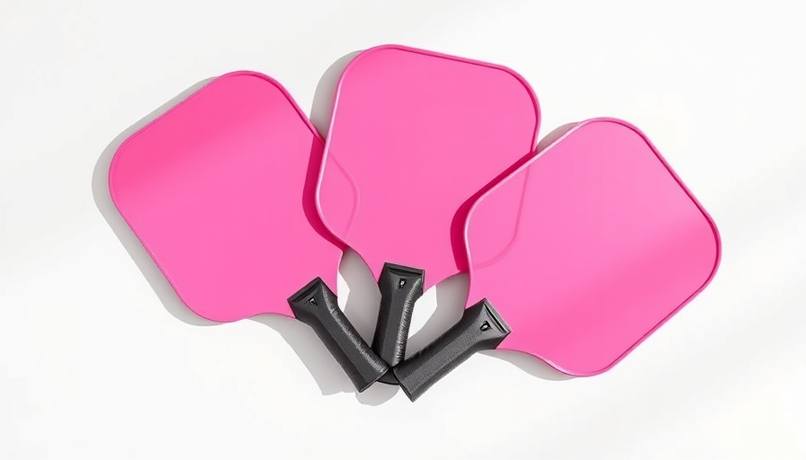 Valentine’s Day Pickleball Gifts: stylish pink paddles.