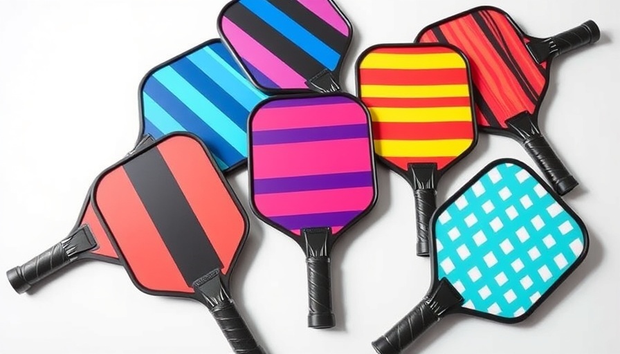 How to Choose a Pickleball Paddle - colorful and modern designs
