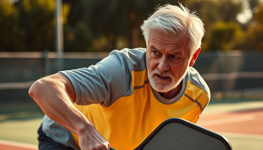 Rick Barry pickleball insights: Older man playing pickleball.