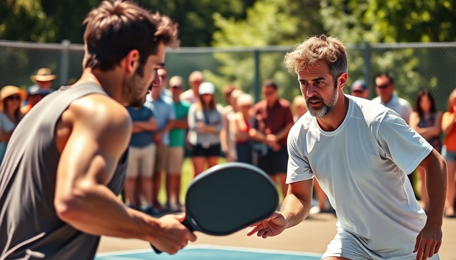 2024 US Open Pickleball Championships Men’s Pro Semifinal intense action shot.