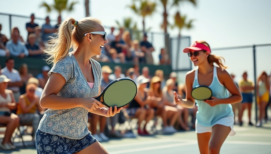 2024 US Open Pickleball Championships players in action during a match.