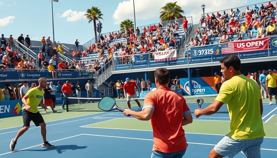 Men's PRO GOLD Match action at US Open Pickleball Championships