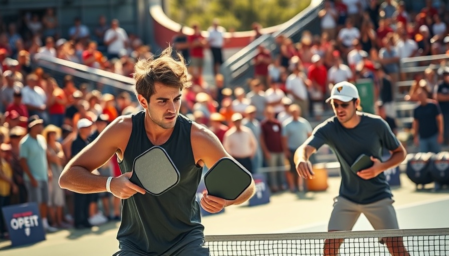 Mixed PRO GOLD 2024 US Open Pickleball Championships match scene.