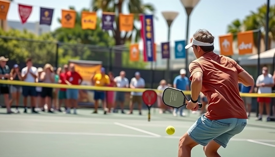 2024 US Open Pickleball Championships intense doubles match.