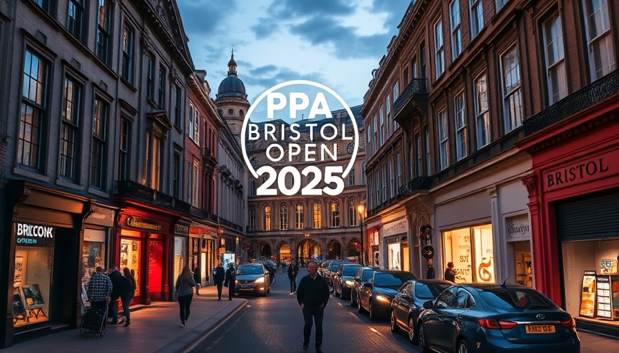PPA Bristol Open 2025 evening city street view.