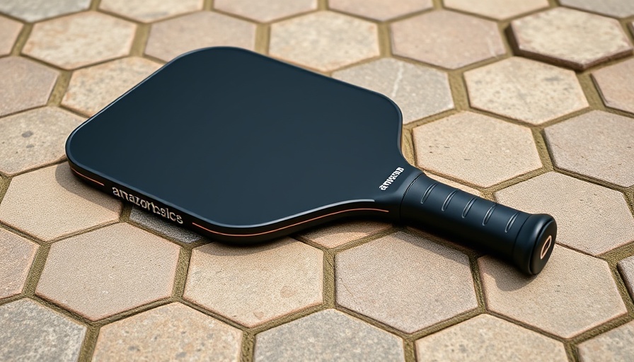 Amazon Basics Pickleball Paddle USAP-Approved on stone surface
