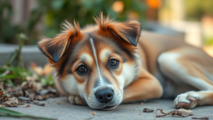 Gentle shy dog in a garden, related to 'Adopting Shy Monroe'.