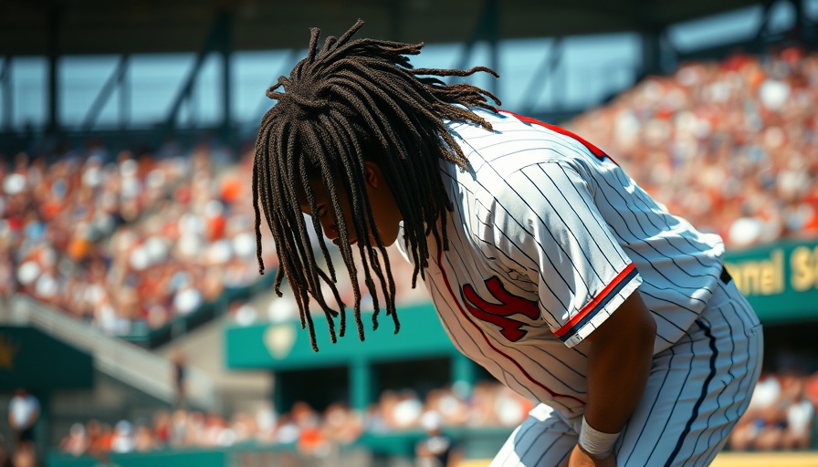 Baseball player in action at Jose Ramirez All-Star Game replacement.