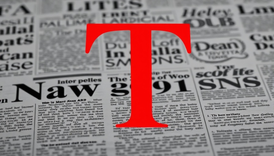 Celebrating Dorothy Clare Hanis Munson with elegant red T over newspaper