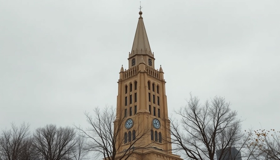 Cleveland State University building under cloudy sky, U-Pass RTA Program.