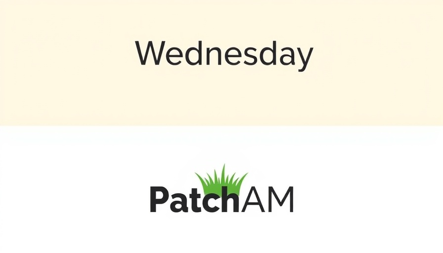 Minimalist Wednesday PatchAM logo graphic for Neil Young New Song Cuyahoga Falls