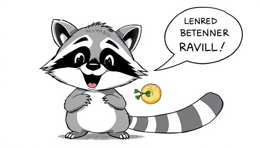 Cuyahoga Falls Cartoons: Raccoon discussing forbidden ravioli.