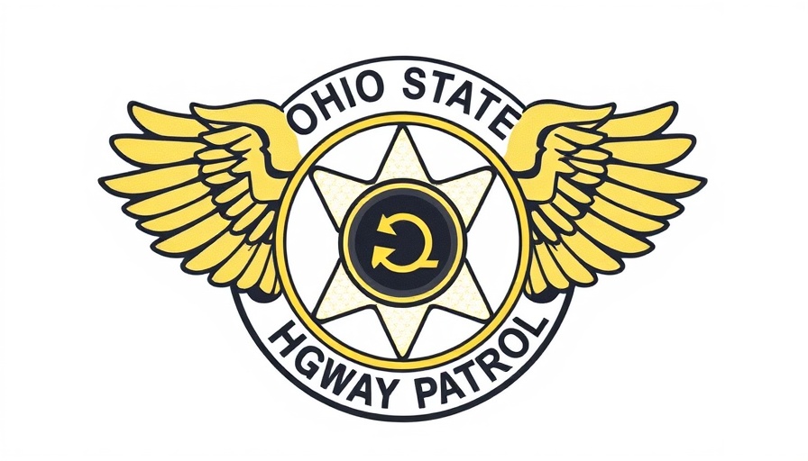 Ohio State Highway Patrol emblem with winged wheel, related to teen driving safety.