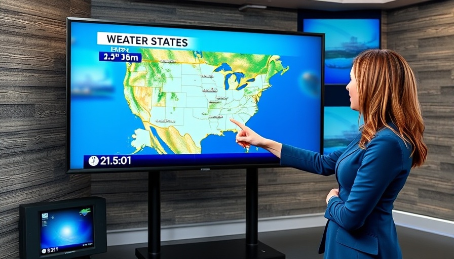 Michigan breaking news: Weather update in news studio.