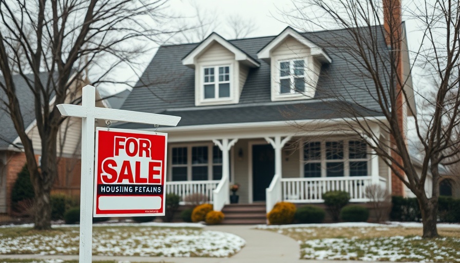 Detroit housing market snapshot showing house for sale with sign.