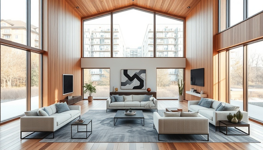 Contemporary open living space reflecting Detroit housing market trends.