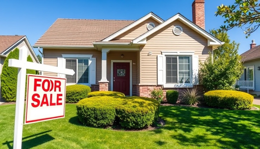 Charming suburban house with real estate sign in Michigan, reflecting real estate trends.