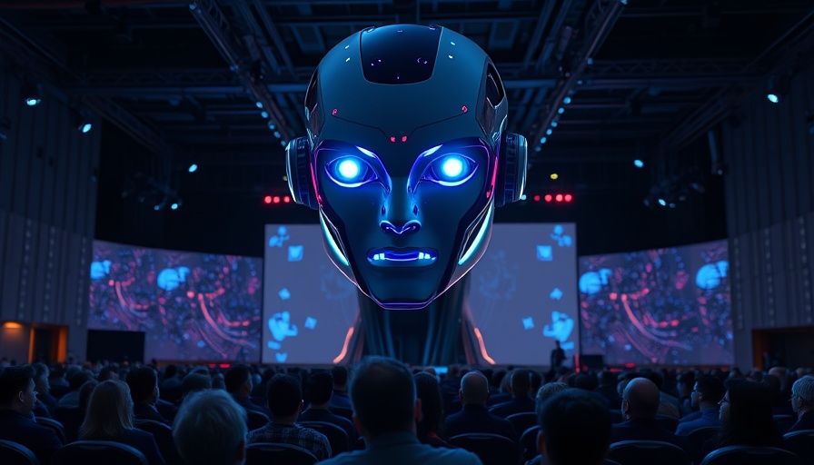 Detroit digital transformation conference showcasing futuristic AI technology.