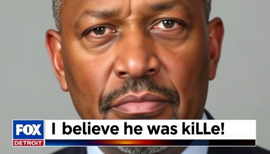 Michigan breaking news: Fox 2 Detroit headline with man's portrait.