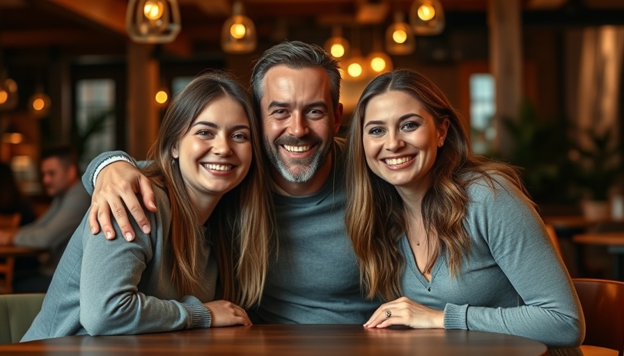 Two people sharing a joyful moment indoors, warm lighting.