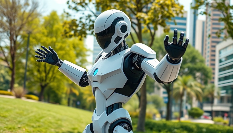 Sleek modern humanoid robot demonstrating movements, affordable humanoid robot.