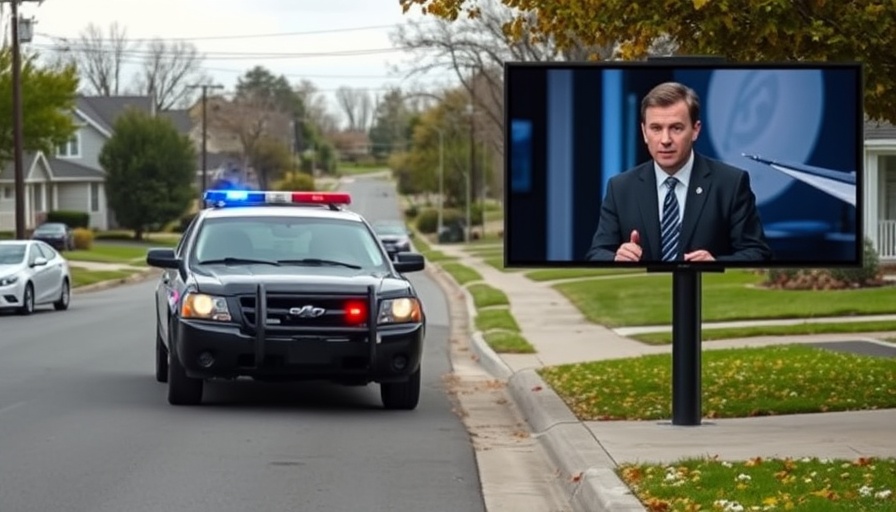Detroit crime reports police scene with news overlay