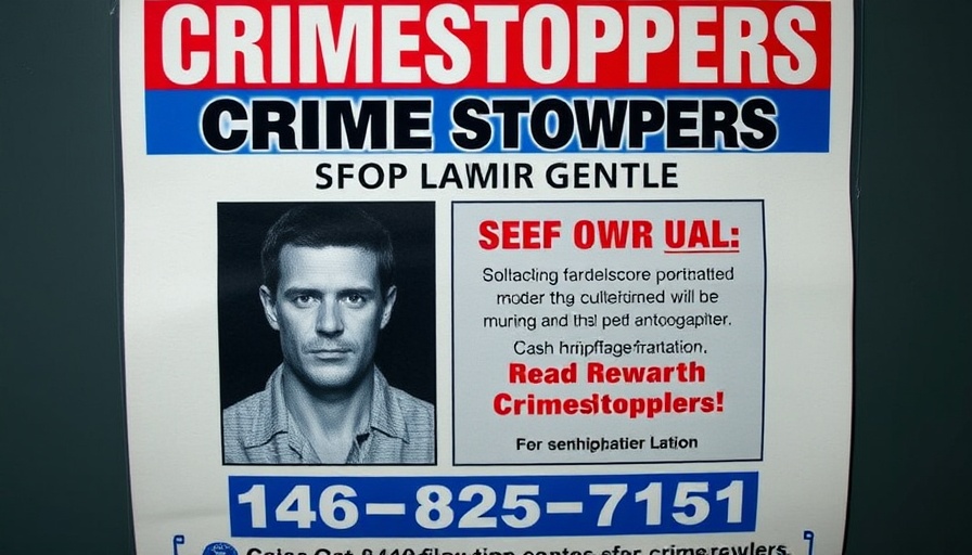 Fox 2 Detroit Crimestoppers murder case poster, crime details and cash reward.