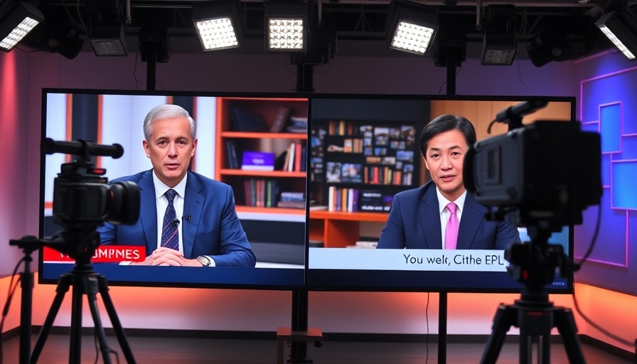 Michigan government updates discussed on live TV interview setup.