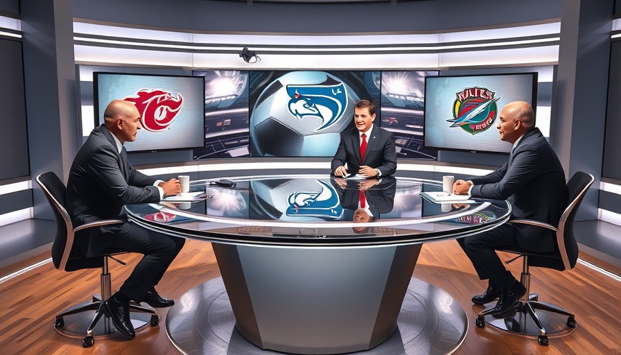 TV sports panel discussing Michigan football season opening.