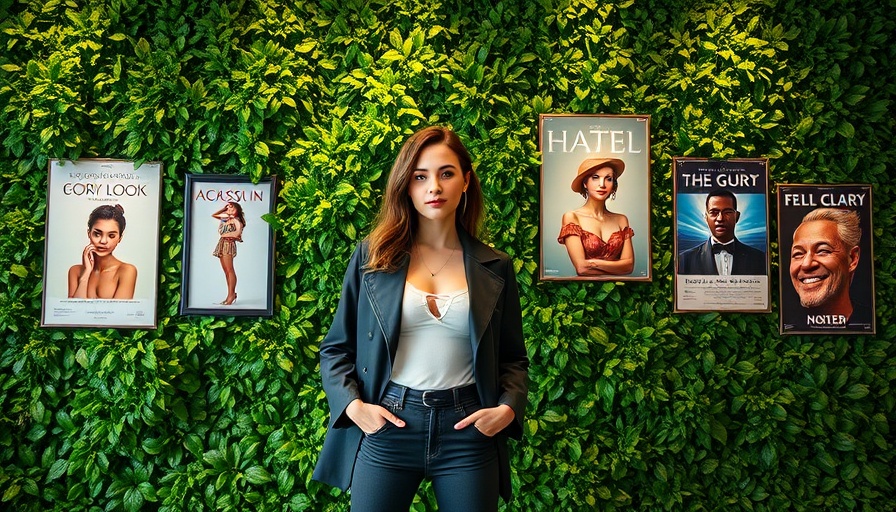 Young woman posing at Detroit art exhibits.