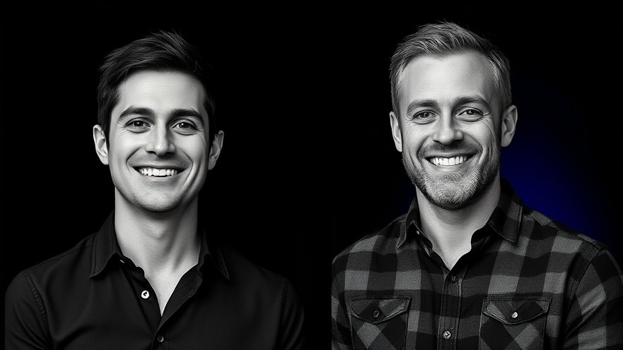 Two men smiling in studio light, showcasing cold exposure benefits for peak performance.