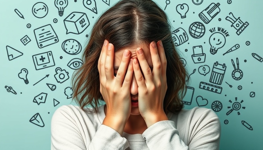 Stressed woman representing water intake and stress management issues.