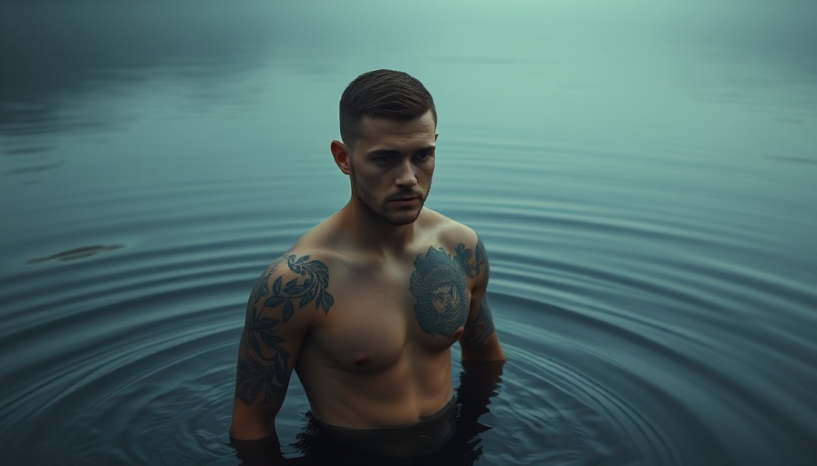 KC local artist spotlight featuring serene individual in water.