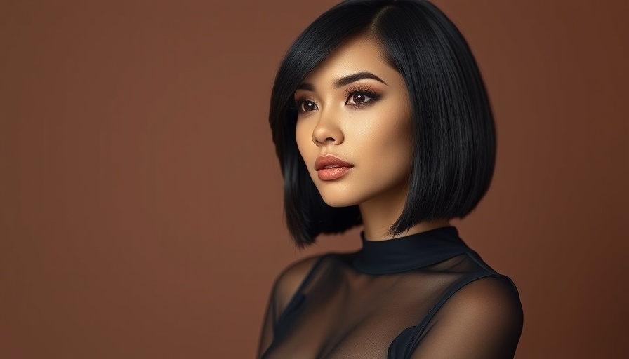Stylish woman posing at Kansas City events, brown background.